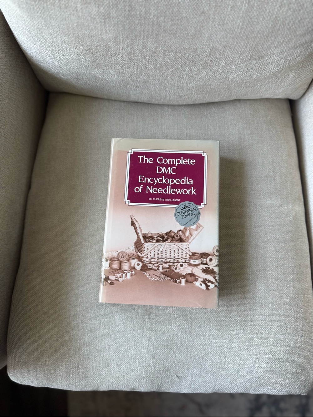 The Complete DMC Encyclopedia of Needlework by Therese deDillmont - Beige Cover